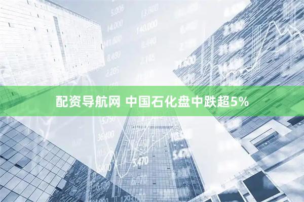 配资导航网 中国石化盘中跌超5%